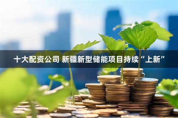 十大配资公司 新疆新型储能项目持续“上新”
